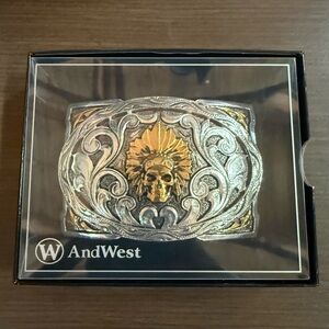AndWest Skull Chief Buckle